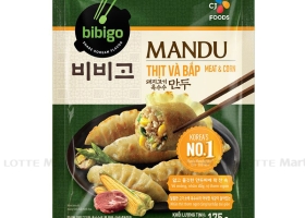 BÁNH XẾP MANDU BIBIGO THỊT &amp; BẮP GÓI 175G